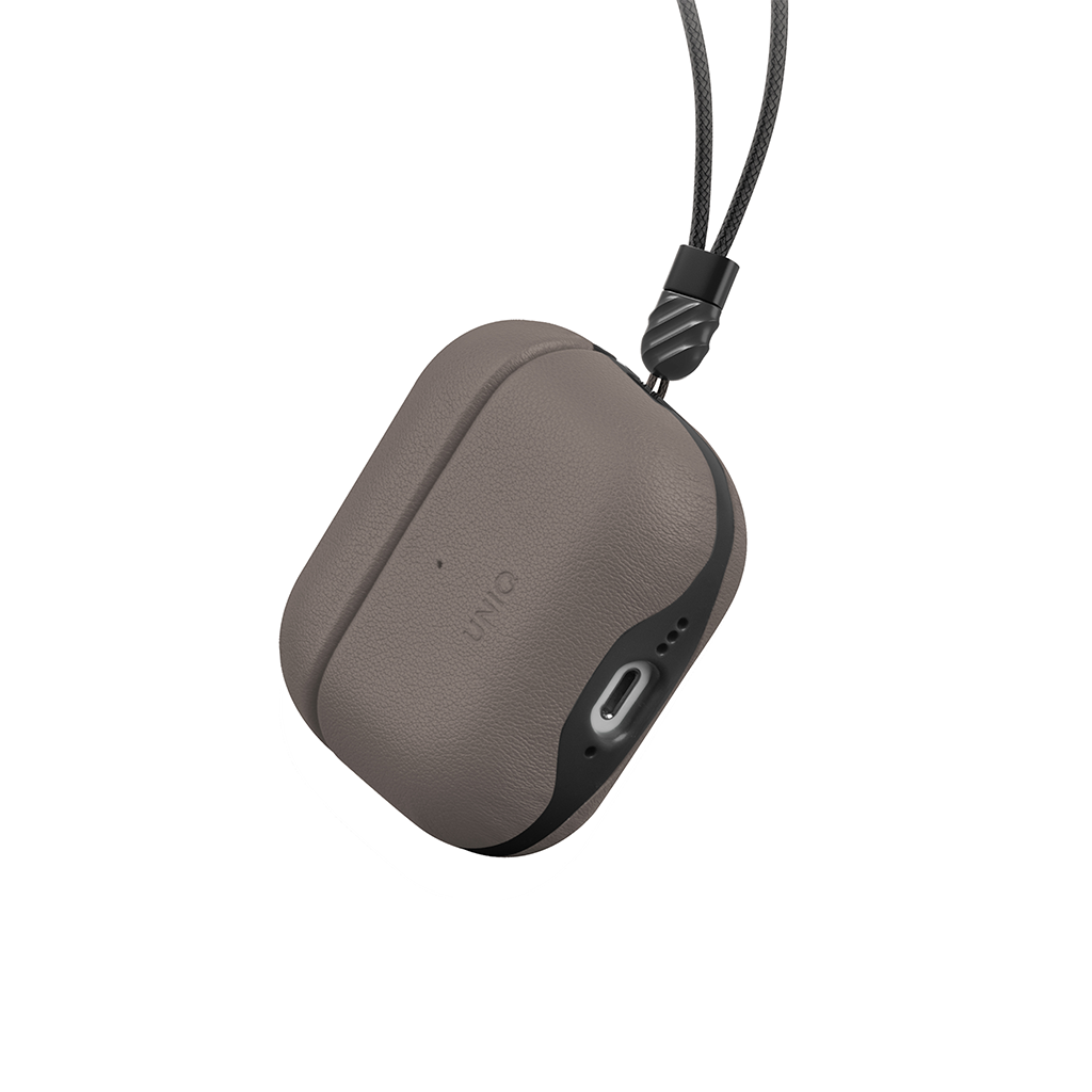 Ốp Bảo Vệ Da Dành Cho Airpods 4 UNIQ LYDEN, Kèm Dây Đeo_Hàng Chính Hãng