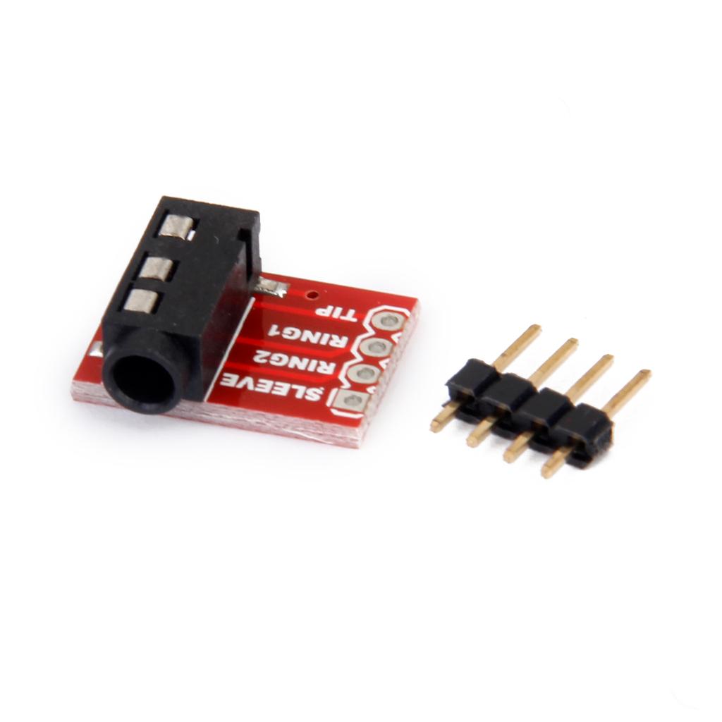 3.5mm   Breakout Board Headset Audio Stereo Socket Extension Module DIY