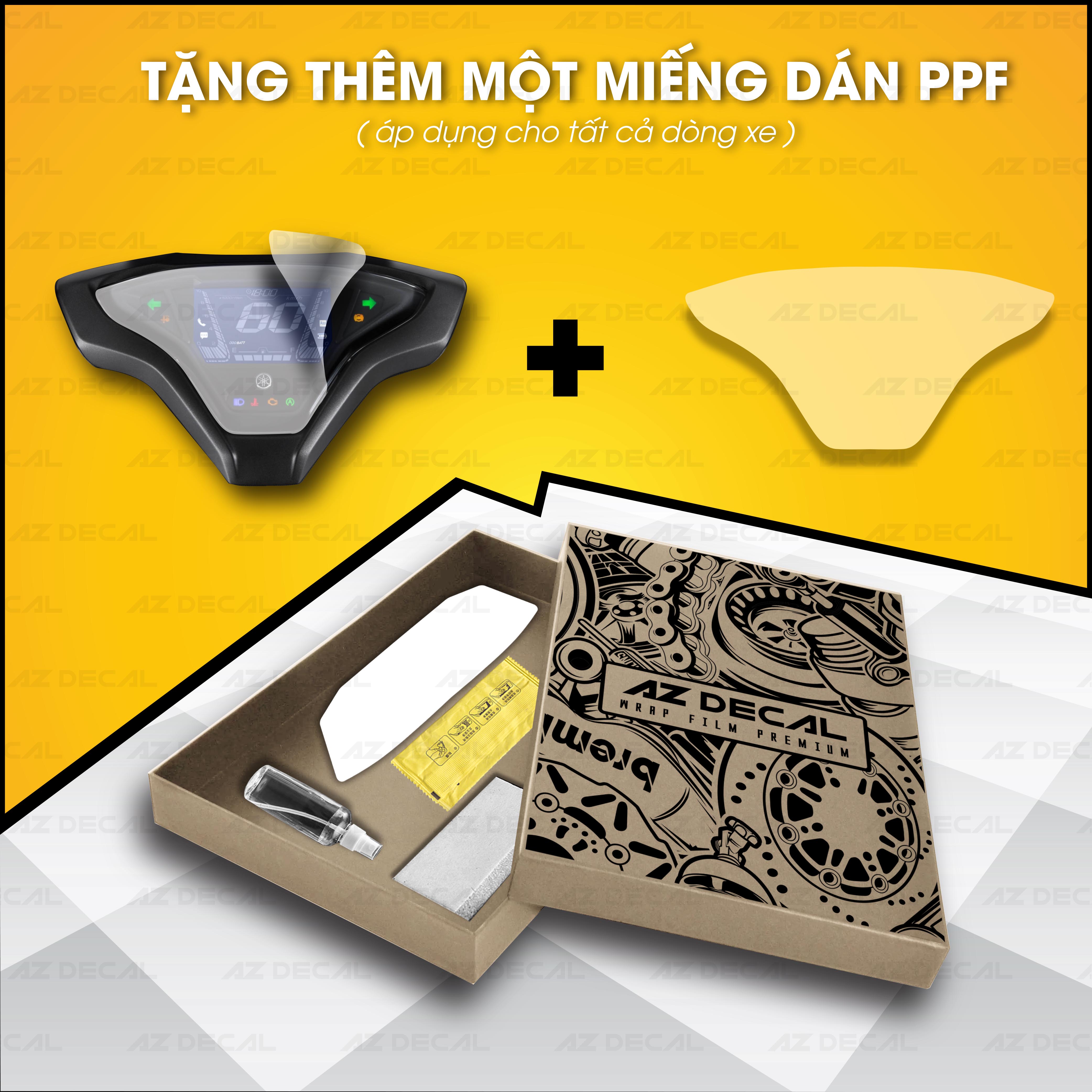 Miếng Dán PPF Bảo vệ Mặt Đồng Hồ Xe Winner X - Dễ Dán Tại Nhà