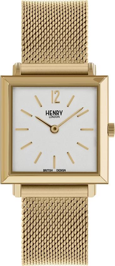 Đồng Hồ Nữ Dây Thép Không Gỉ Henry London HL26-QM-0266 Heritage Square (26mm) + Dịch Vụ Khắc Tên