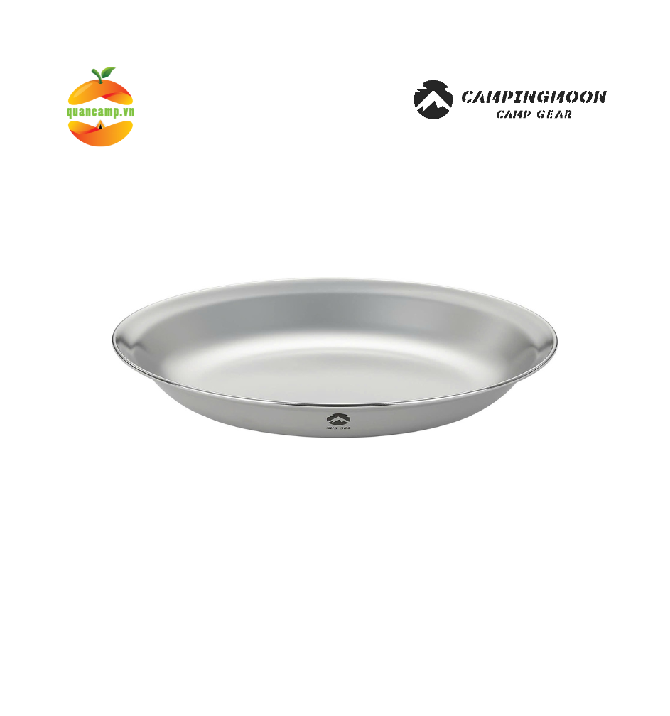 Đĩa ăn Inox cỡ lớn Campingmoon S397-20 / S397-21 / S397-22 / S397-23