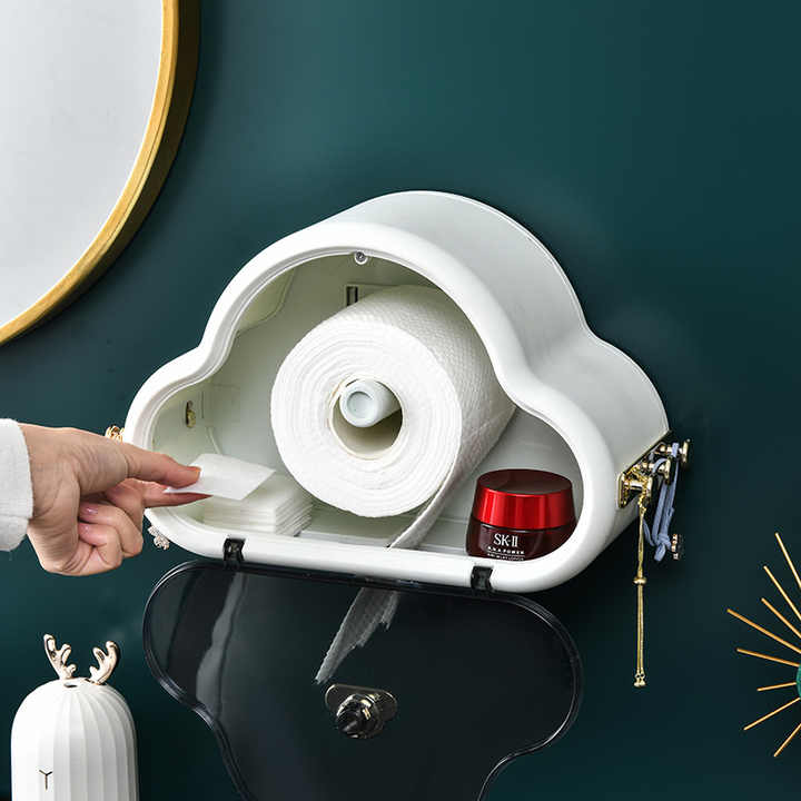 Hộp Đựng Giấy Vệ Sinh Dán Tường Có Hình Đám Mây