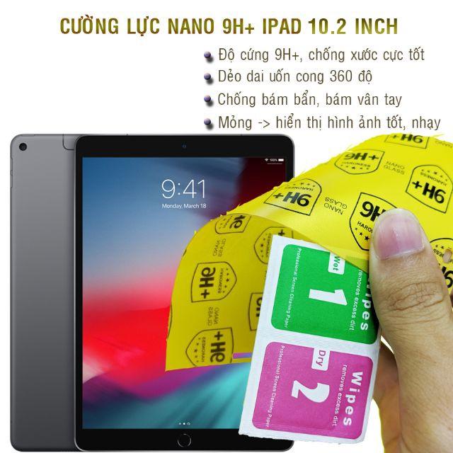 Dán cường lực dẻo nano 9H+ dành cho  iPad 10.2 inch (Gen 7, Gen 8, Gen 9)