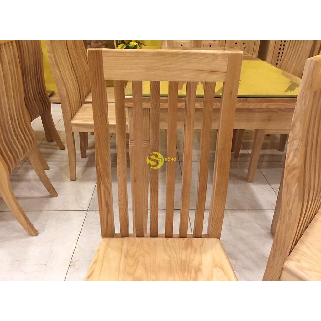 Bộ bàn ăn gỗ sồi chữ nhật tiêu chuẩn xuất khẩu, bộ bàn ăn bằng gỗ