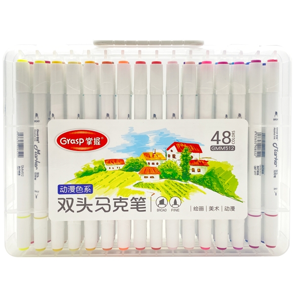 Hộp Viết Vẽ TK Marker 48 Màu Grasp ZW-512-48