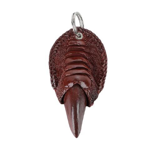 Móc khóa Huy Hoàng chân đà điểu màu đen, nâu đỏ, vàng bò, nâu đất HT8425-26-27-28