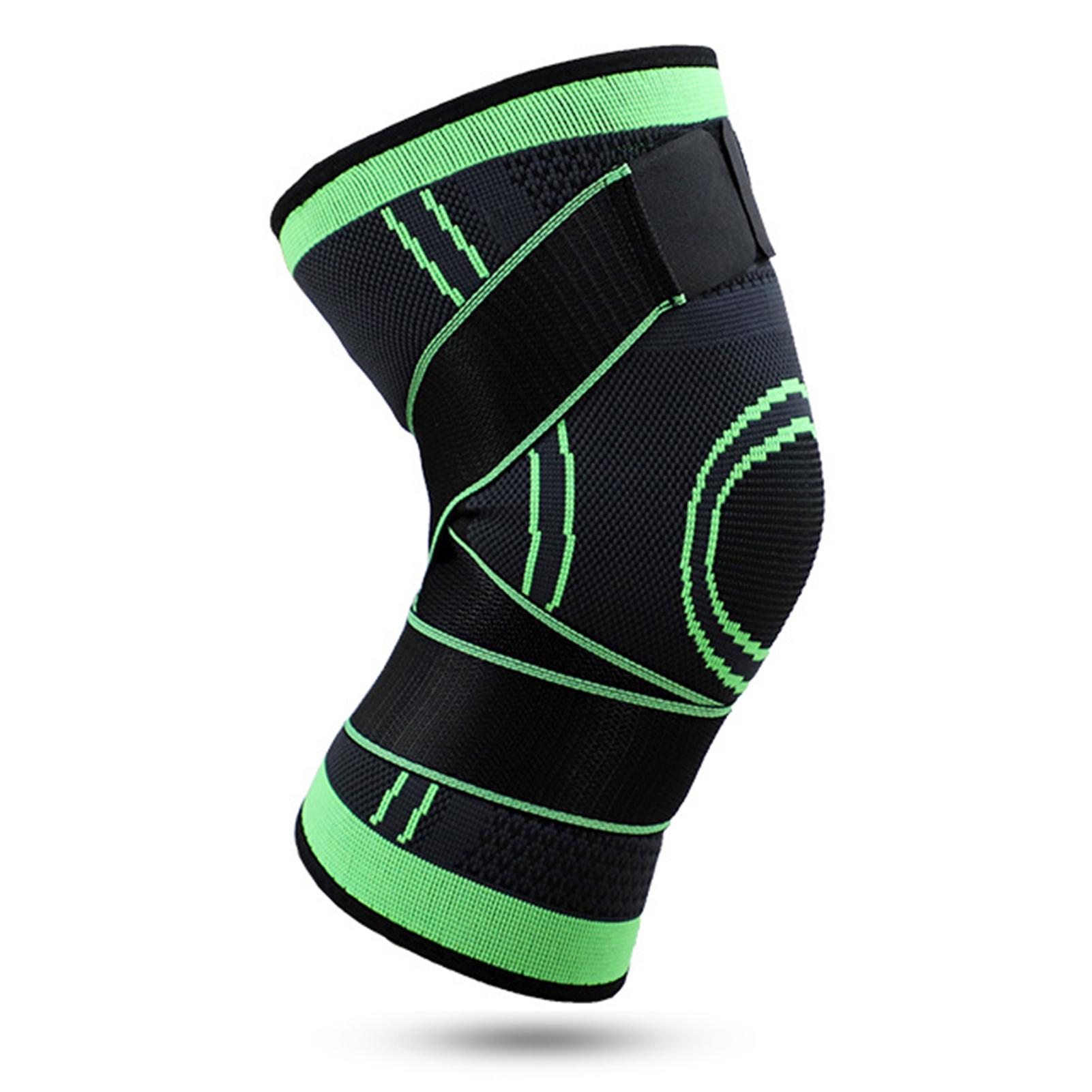 1pc Sports Knee Pad Breathable Adjustable Knee Support Brace Kneecap Protector for Running Cycling Basketball Volleyball Workout