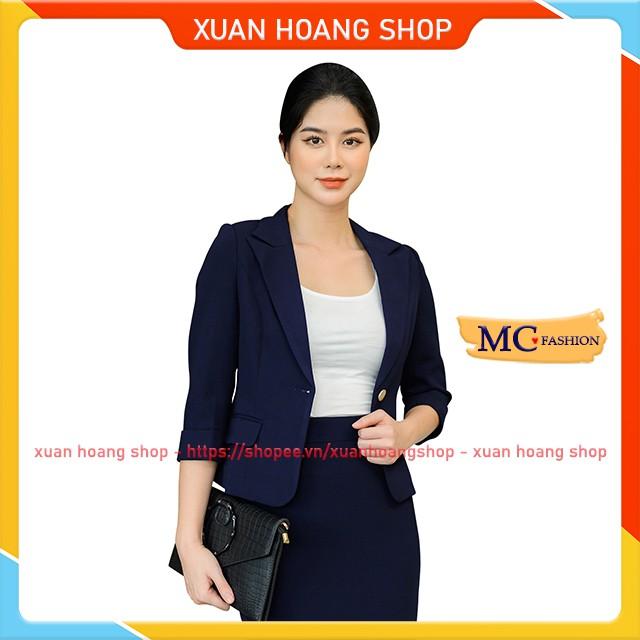 Áo Vest Nữ Blazer Công Sở Đẹp Tay Lỡ Nhiều Màu Đỏ, Đen, Xanh Tím Than Mc Fashion Tav392