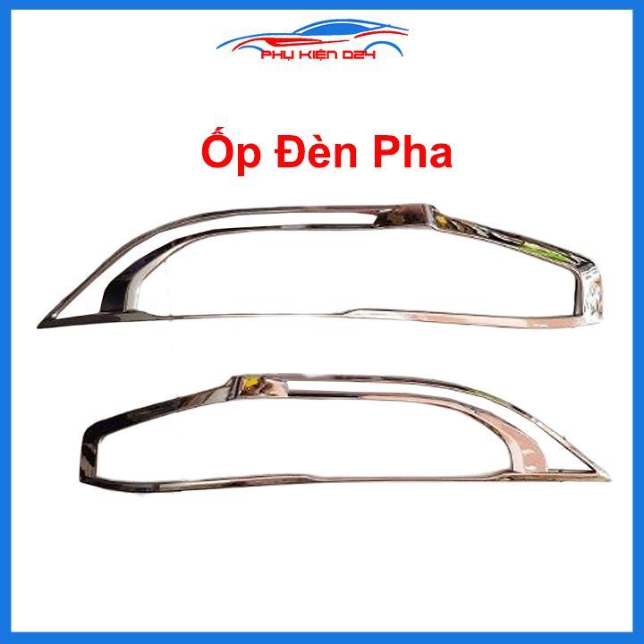 Ốp viền đèn pha hậu mạ crom Civic 2016-2017-2018-2019 chống trầy trang trí bảo vệ xe