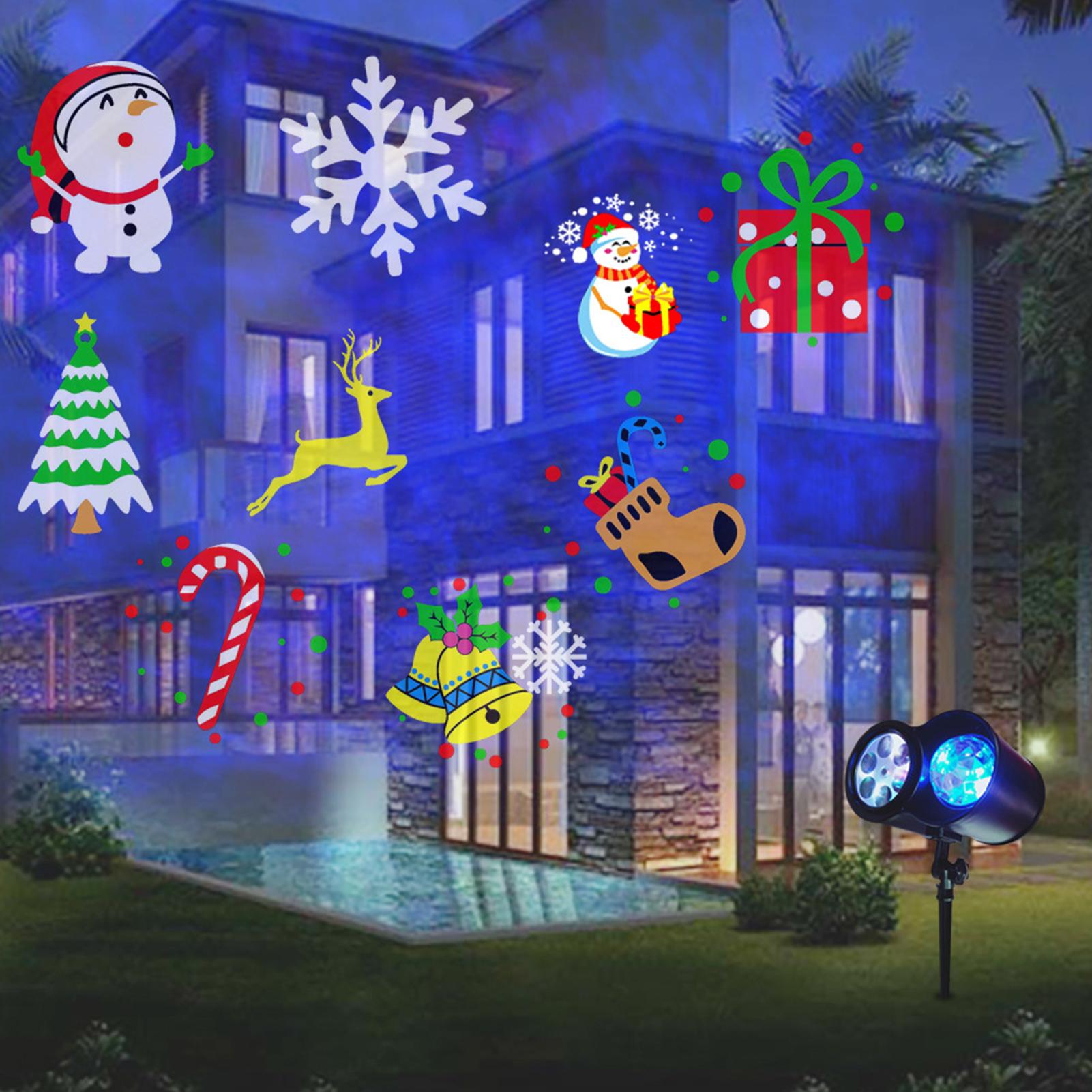 Đèn Chiếu Giáng Sinh Halloween Ngoài Trời, 26 Hiệu Ứng Hd Sóng Biển 3D & Mẫu Cho Bữa Tiệc Ngày Lễ Trang Trí Giáng Sinh