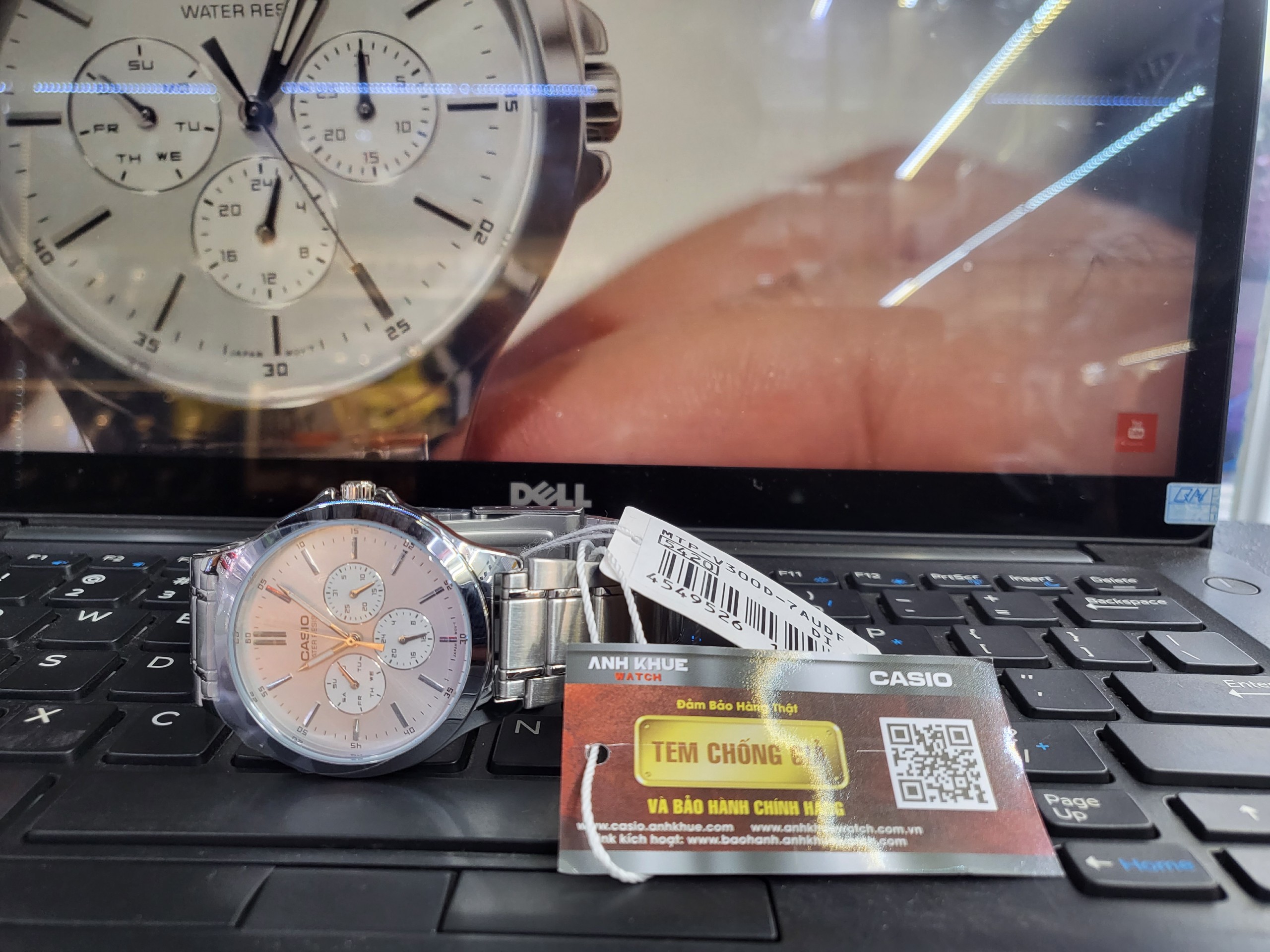 Đồng Hồ Casio Nam MTP-V300D-7AUDF_Máy Quartz_Dây Kim Loại