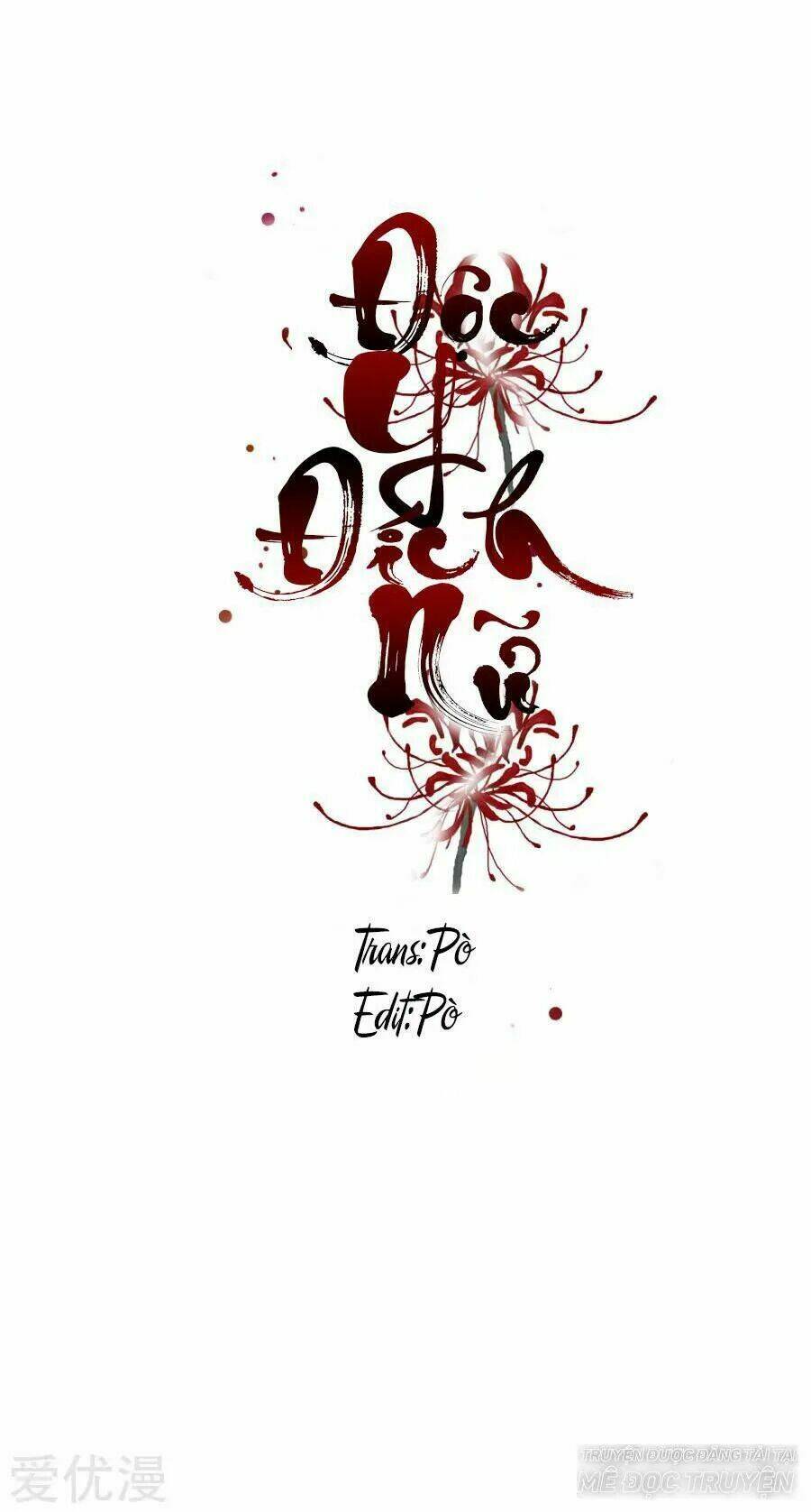 độc y đích nữ chapter 0 2