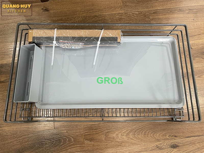 Giá xoong nồi tủ dưới inox sơn Nano bảo hành 10 năm không han gỉ thương hiệu Grob