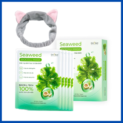 Mặt Nạ Dưỡng Trắng Sinh Học Eeweed E Blocell Mask Oriskin , Tặng Băng Đô Thời Trang Màu Ngẫu Nhiên