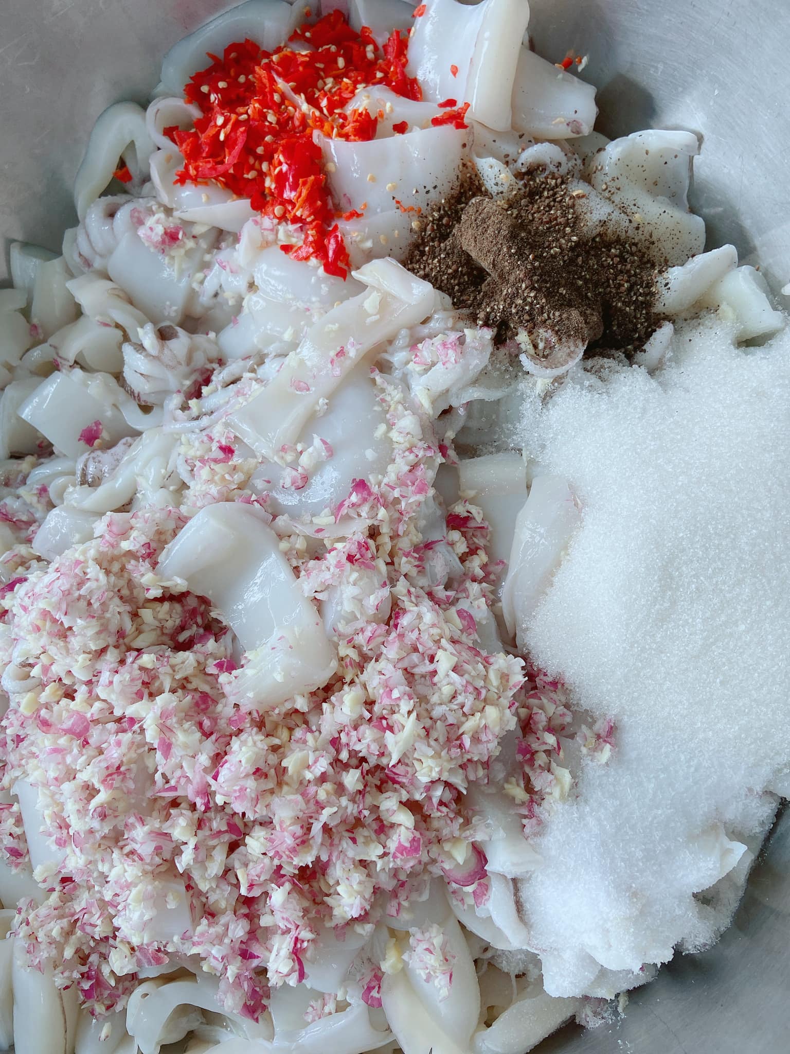 Chả mực tươi giã tay