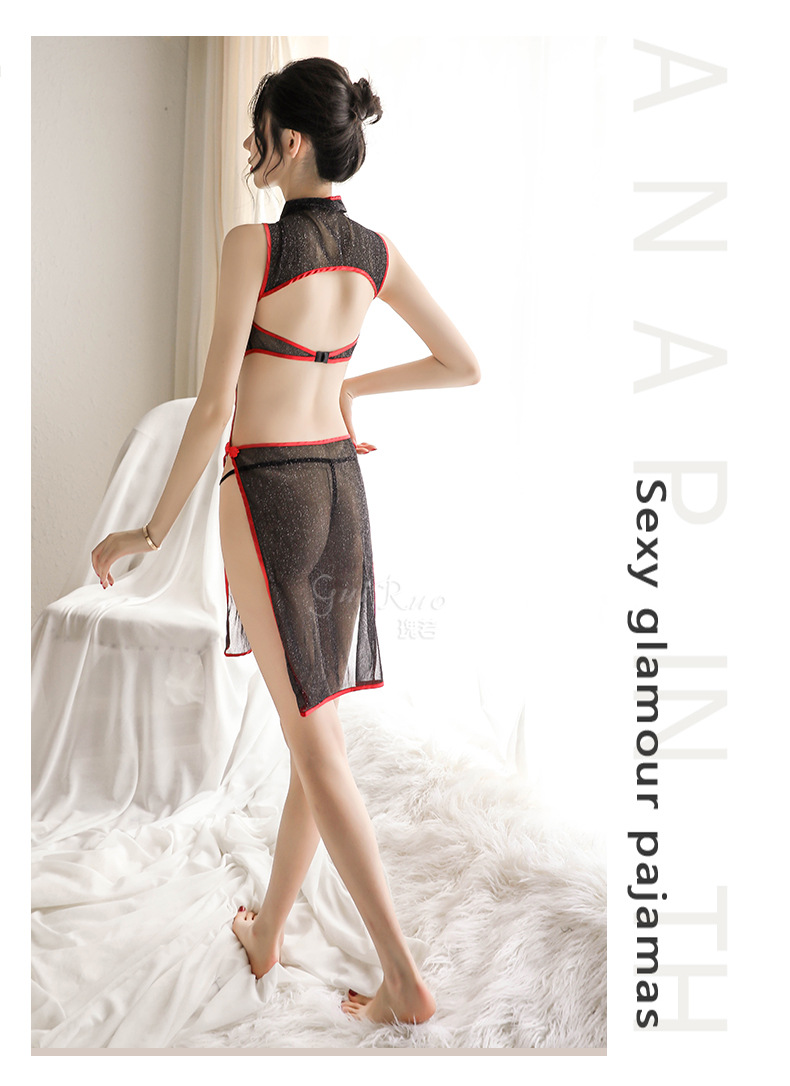 Cosplay sườn xám ren thun sexy TK2111