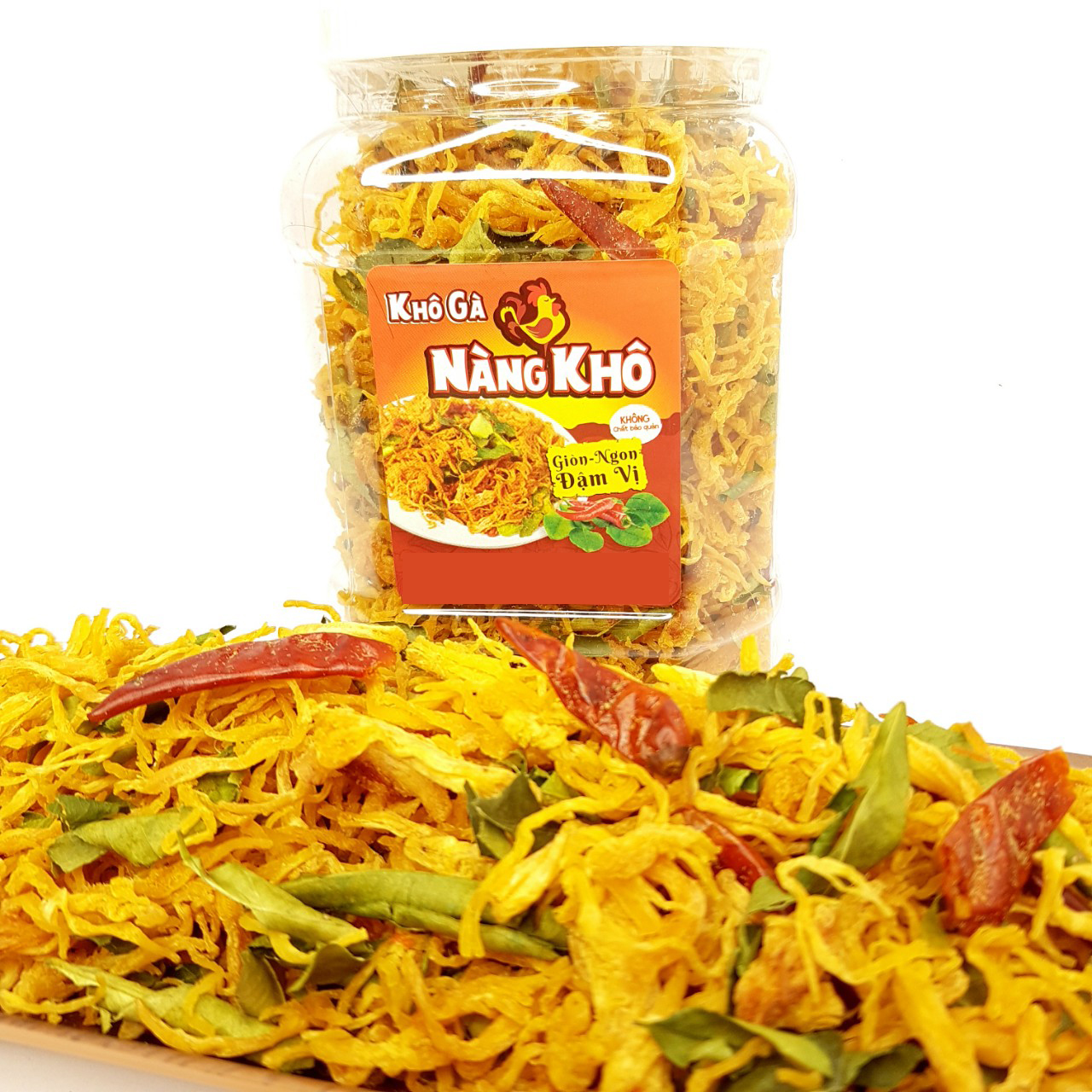 500Gr Khô gà lá chanh + 500Gr Khô gà bơ tỏi | Đồ ăn vặt Nàng Khô
