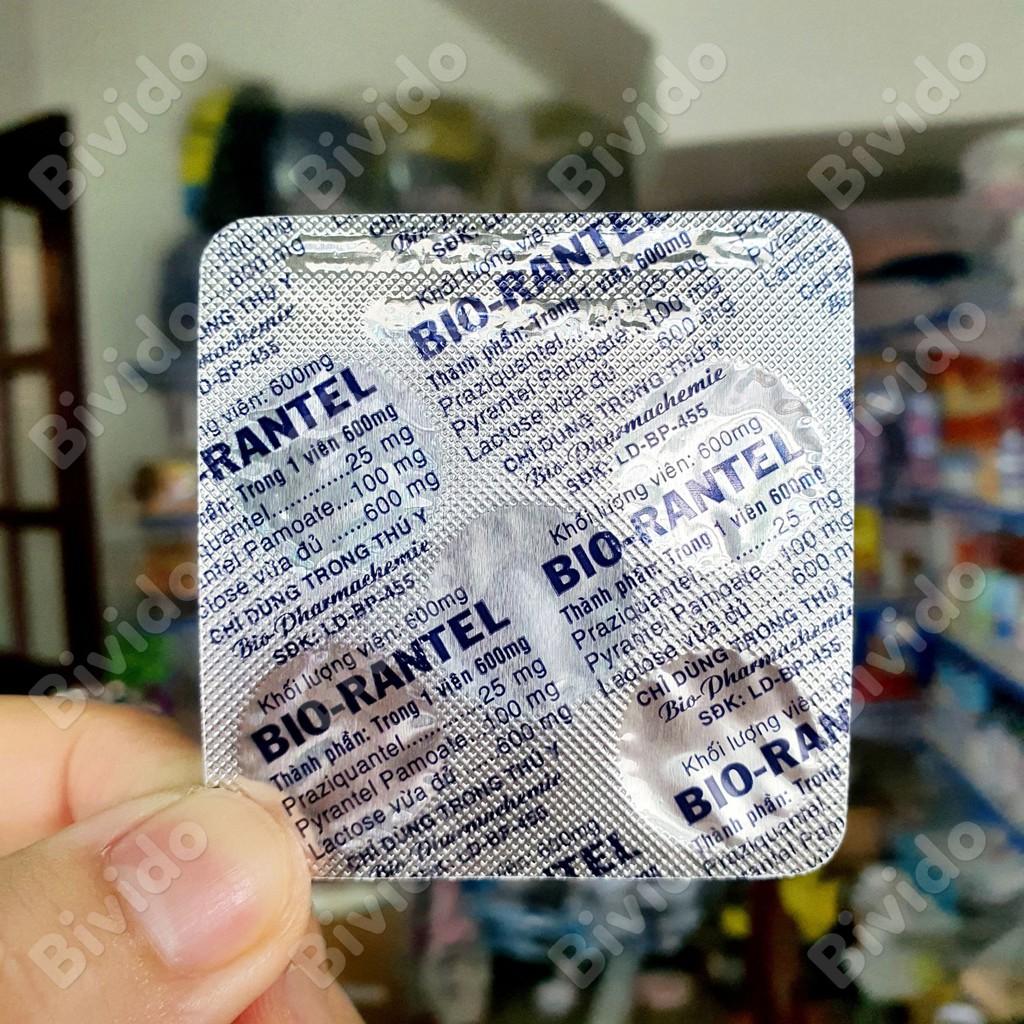 Bio-Rantel sổ giun chó mèo viên 600mg - Bivido