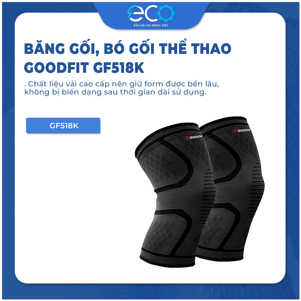 Băng gối, bó gối thể thao đàn hồi GF518K GoodFit chính hãng