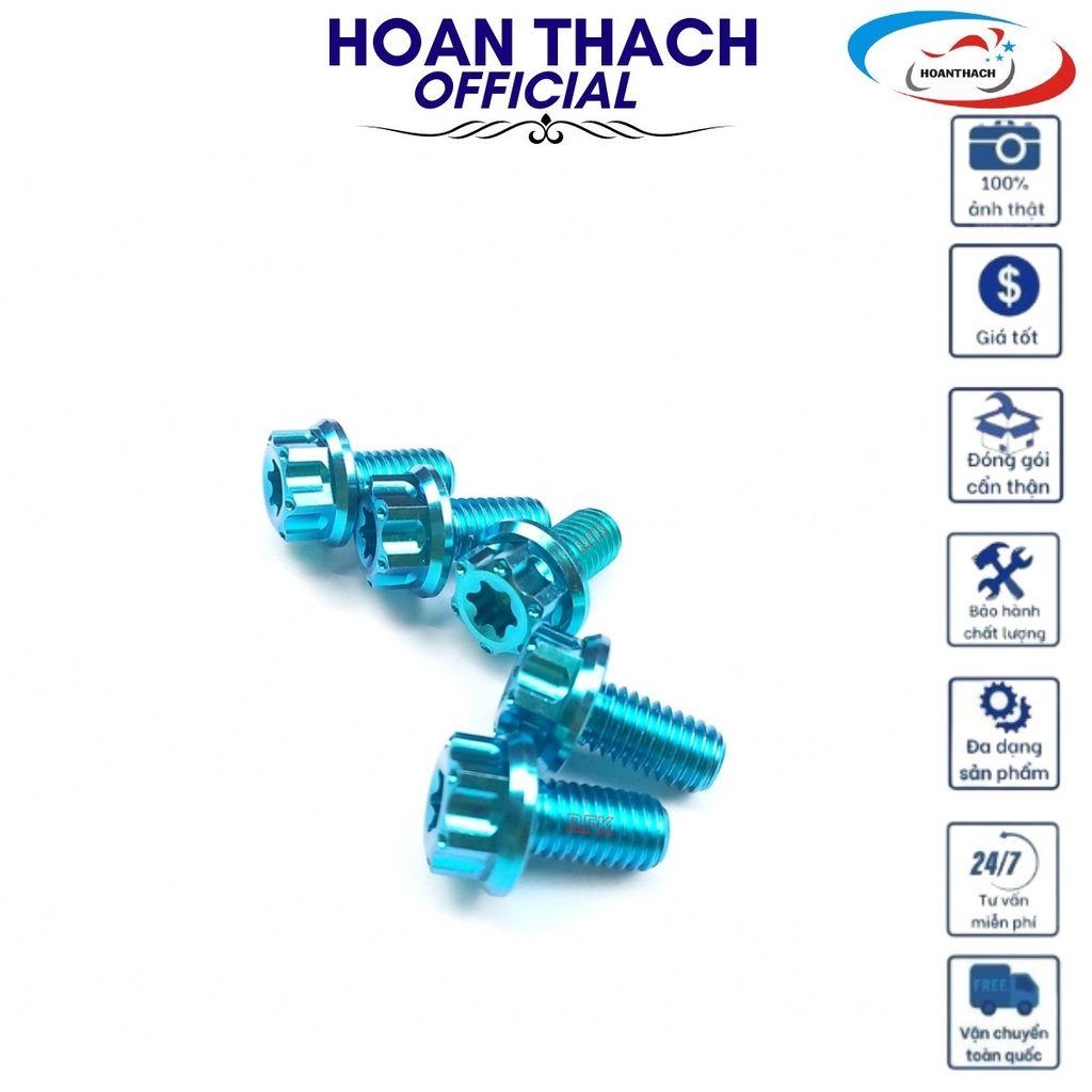 Ốc 8L10 Titan Lục Bảo Đầu Salaya dùng cho nhiều dòng xe máy SP017502 (giá 1 con)