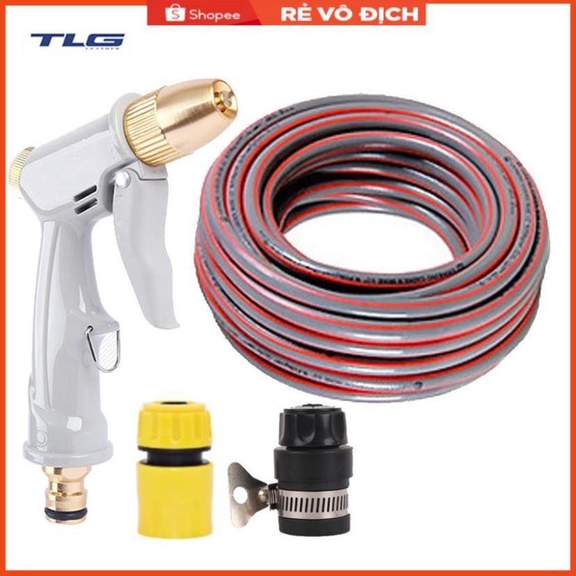 Bộ dây vòi xịt nước rửa xe, tưới cây tăng áp 3 lần, loại 20m 206846