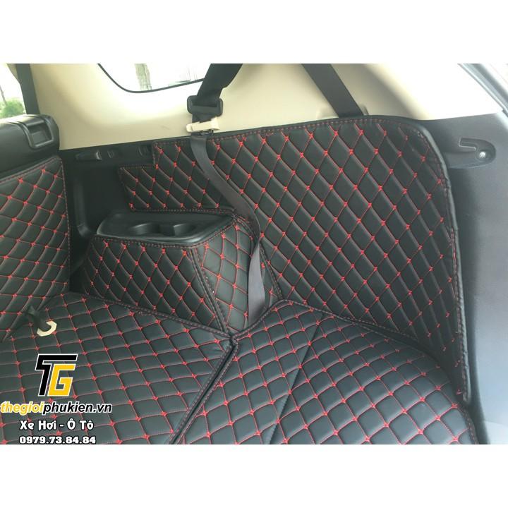 Combo LÓT CỐP FULL THÀNH VÀ THẢM SÀN DA 6D cho xe Mitsubishi Outlander