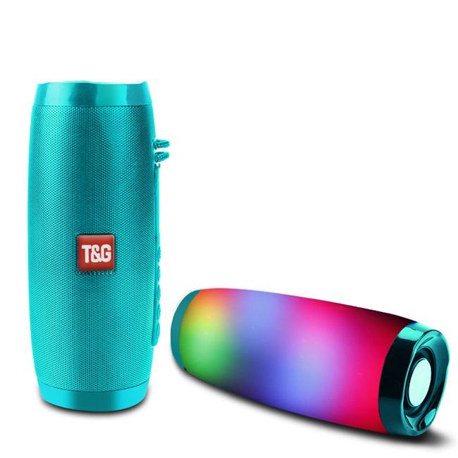 TG157 Loa Bluetooth không dây có đèn LED Loa di động Cột trầm ngoài trời Hộp âm thanh siêu trầm có Mic Hỗ trợ TF FM USB Màu sắc: Xanh lục