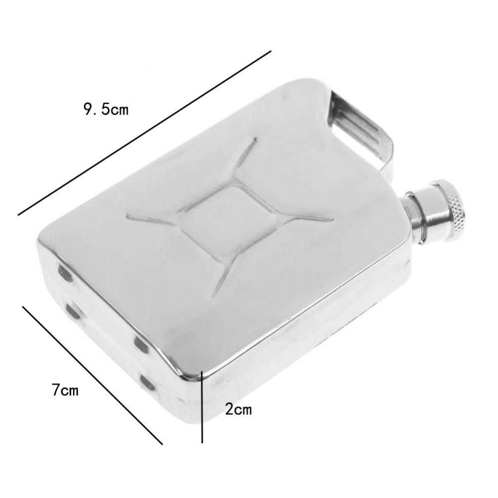 Portable Compact 177ml/6oz Stainless Steel Pocket Hip Flask Wine Pot Great for Outdoor Camping Travel Backpacking