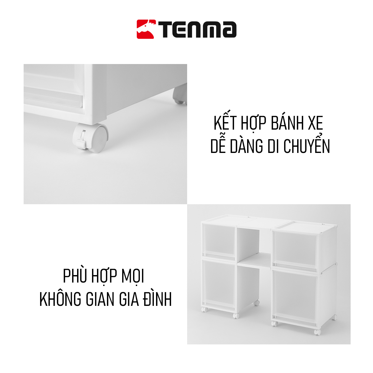 Hộp Ngăn Kéo Nhựa Đa Năng TENMA, Fits FC40-4030