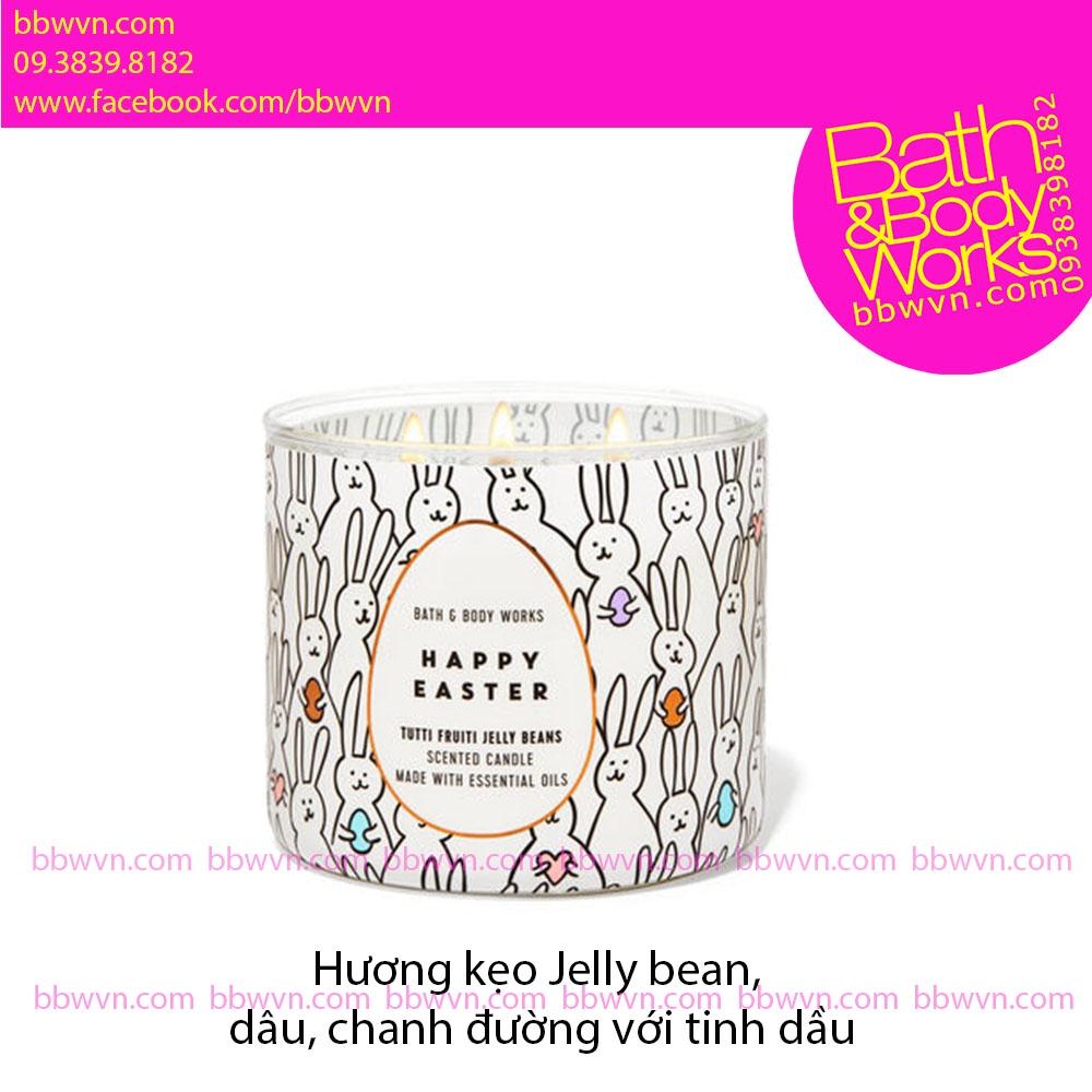 Nến thơm Bath and Body Works TUTTI FRUITY JELLY BEAN 3 bấc