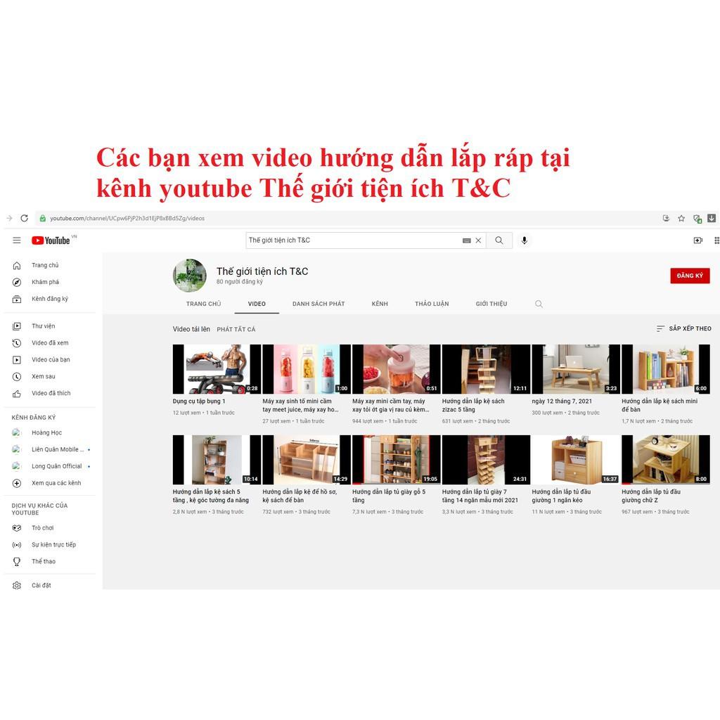 Tủ đầu giường chữ Z độc đáo, kệ đầu giường không vỏ trang trí phòng ngủ chất liệu gỗ công nghiệp phủ melamin bóng