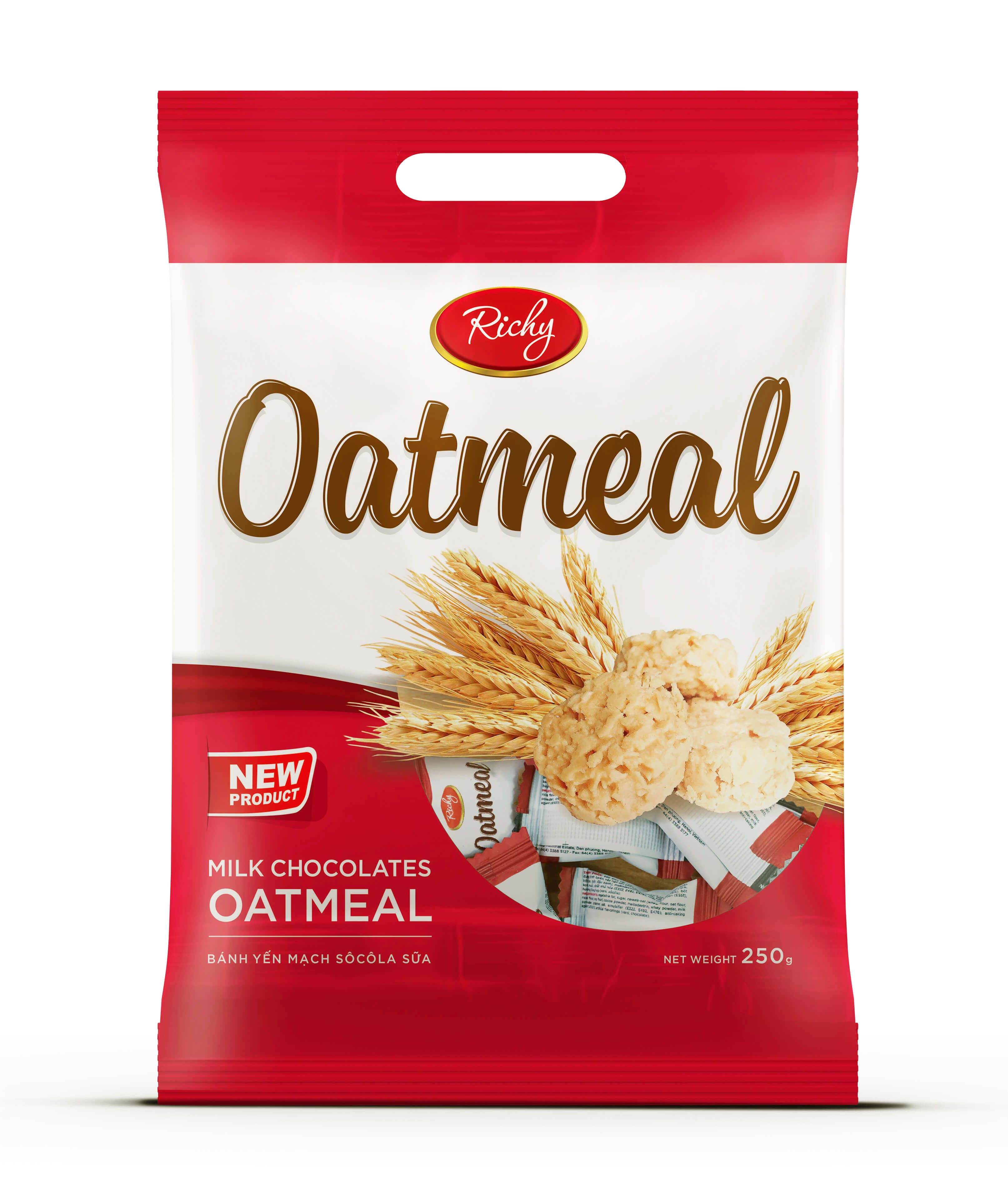Thùng Bánh Yến Mạch Sữa Oatmeal Richy Thơm Ngậy