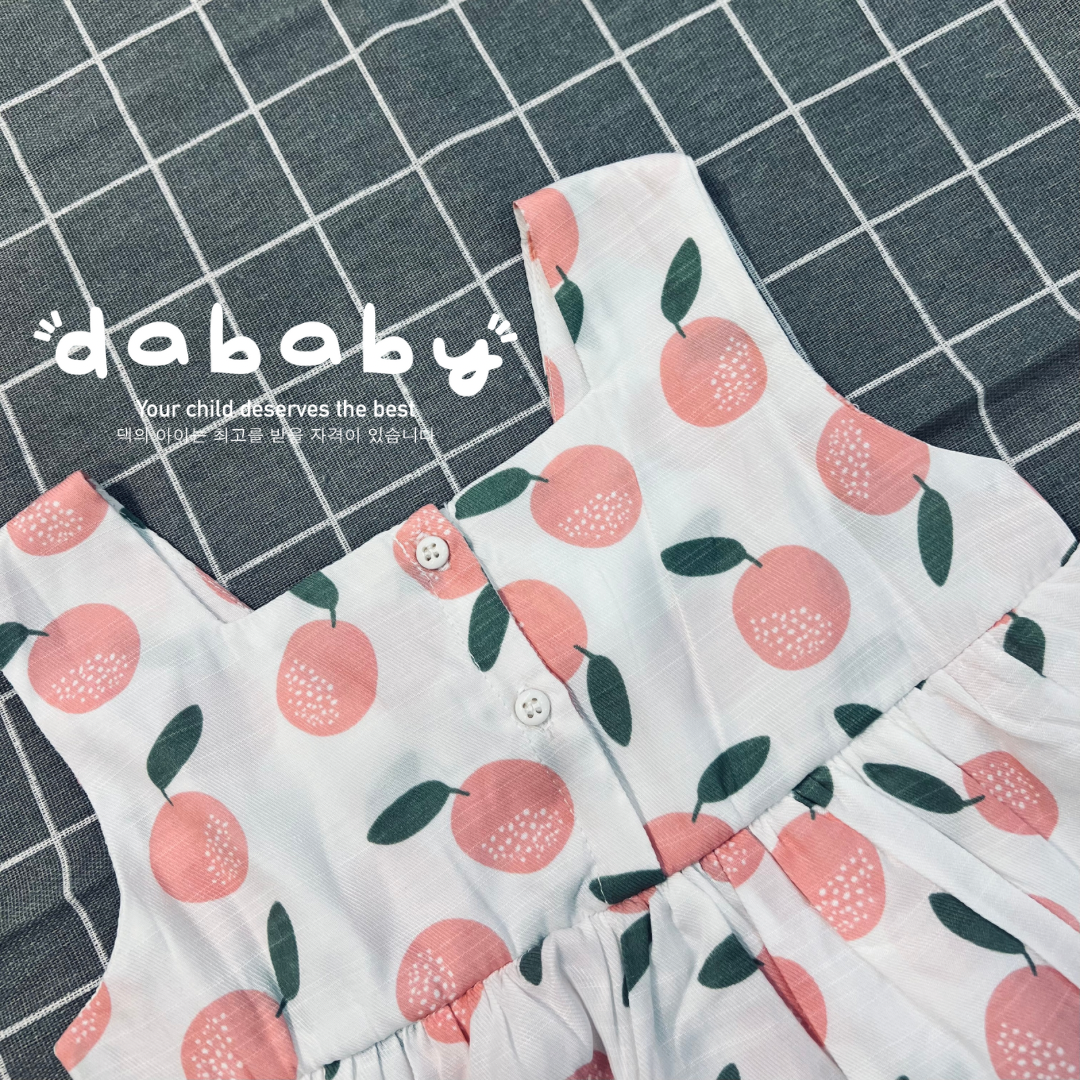 Váy babydoll vải đũi mềm, mát họa tiết hình hoa siêu xinh cho bé iu từ 10-35kg. HOÀN TIỀN NẾU SẢN PHẨM KHÔNG NHƯ HÌNH