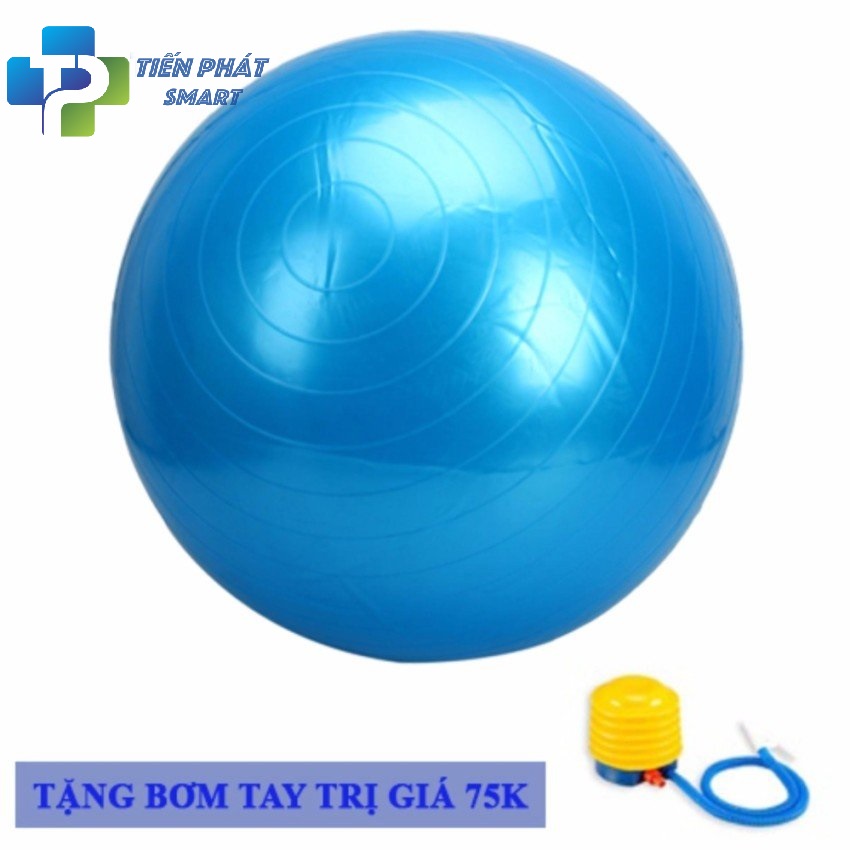 Bóng Tập Yoga, Bóng Yoga Trơn Cỡ Đại 65cm Cao Cấp - Chính Hãng(TĂNG BƠM BÓNG)