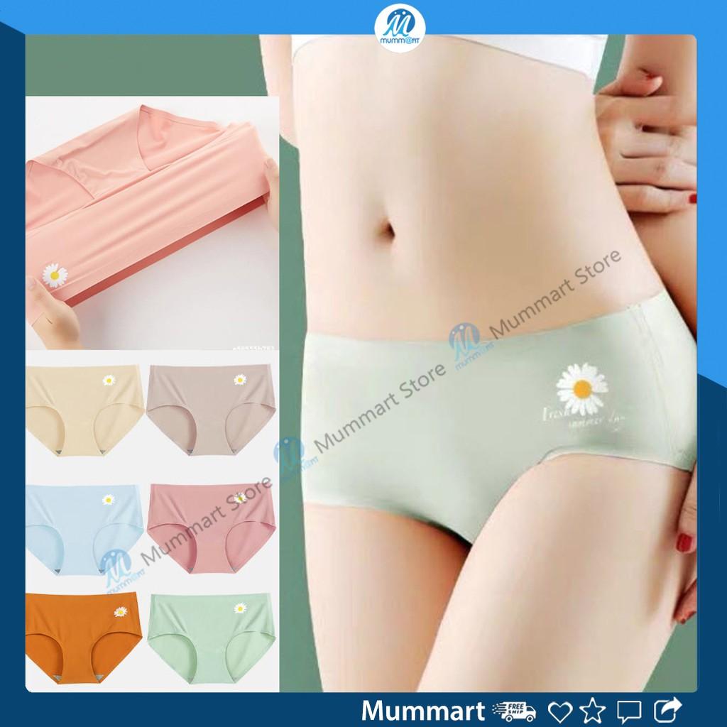 Quần lót nữ đúc su kháng khuẩn không lộ ngấn hoa cúc. Chip nữ không viền hoa cúc, vải mát, mặc đầm body ôm sát
