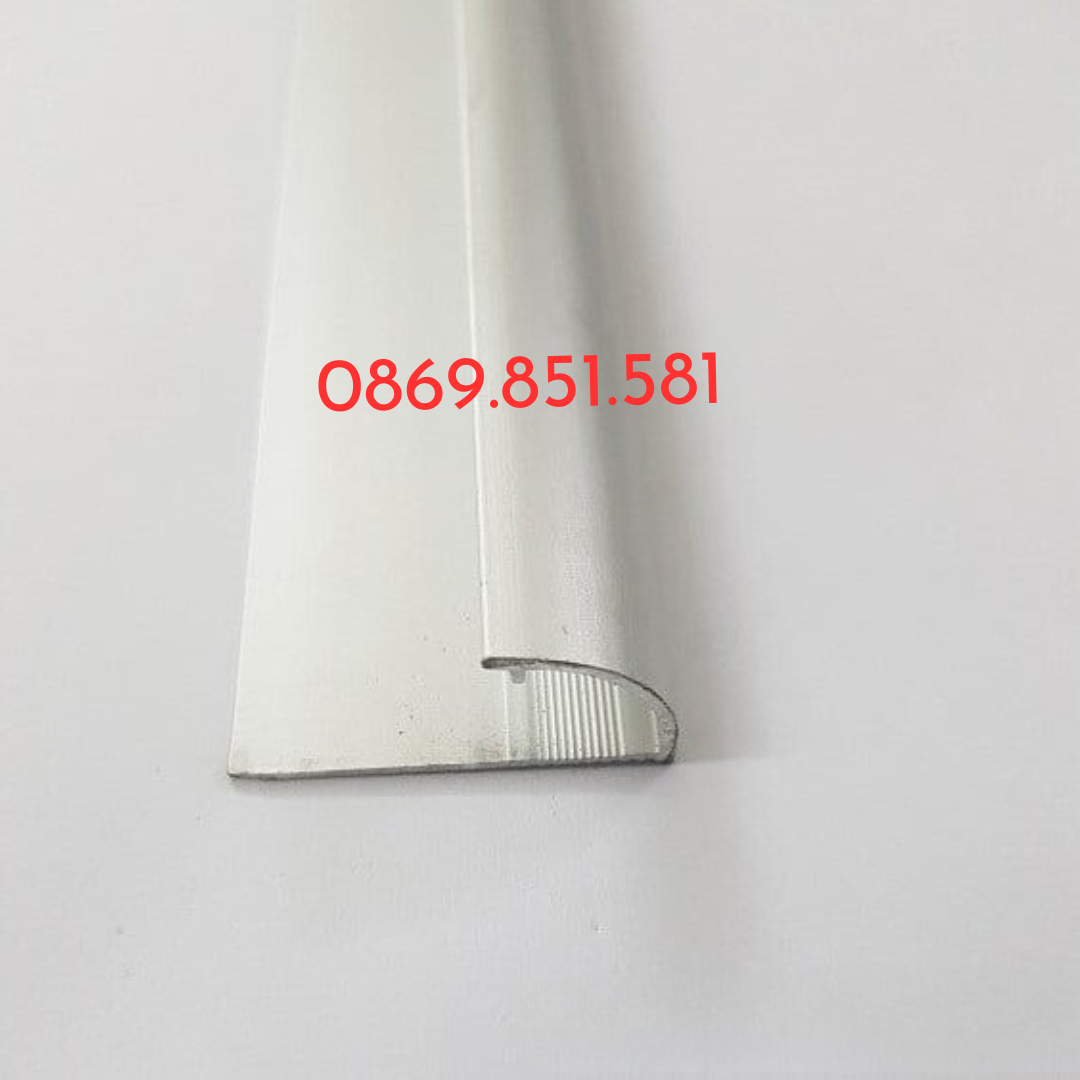 Nẹp nhôm ốp góc tròn YC10, Nẹp nhôm YC12, Nẹp nhôm bo góc tròn màu nhôm hàng dày 1li