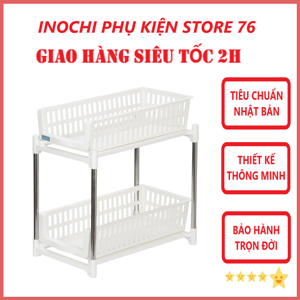 Kệ Trượt 2 Tầng Tokyo Cao Cấp - Hàng chính hãng inochi ( Tặng kèm khăn lau pakasa)