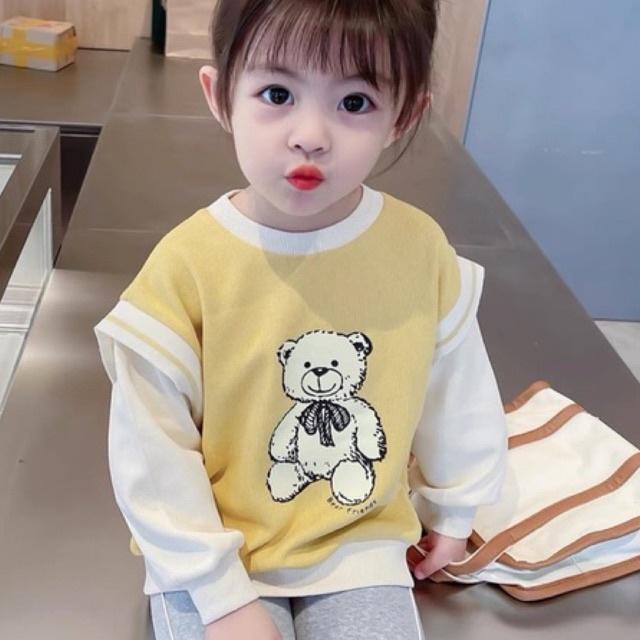 Bộ dài tay cho bé gái bộ bé gái 8-18kg Củ khoai tây shop chất thun cotton mềm mịn đáng yêu mặc mùa thu đông