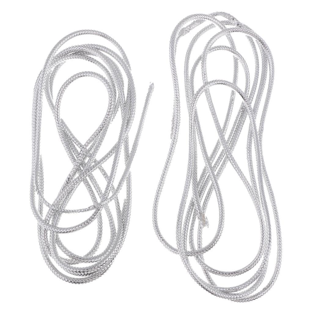2pcs Holographic Elastic Mylar Cord Flash Fly Tying Material DIY Tool