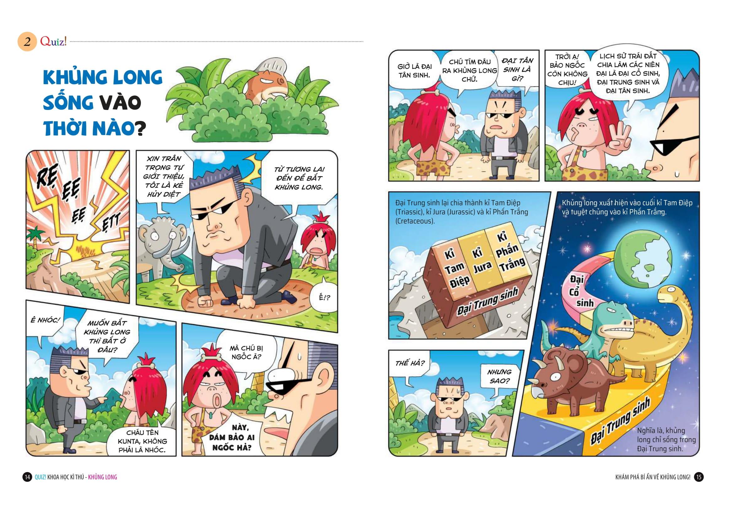 Sách - Quiz! Khoa Học Kì Thú - Khủng Long