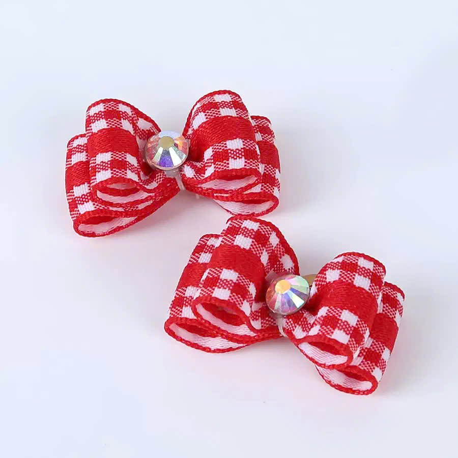 NƠ KẸP TÓC SANG TRỌNG NHIỀU MÀU DỄ THƯƠNG MÃ 12 XINH XẮN CHO THÚ CƯNG CHÓ MÈO