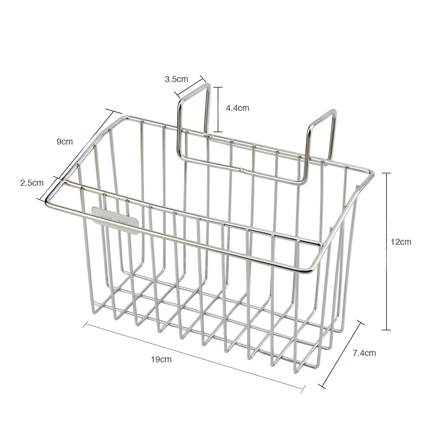 Kệ rổ đựng dụng cụ rửa chén gắn thành bồn chậu Hobby Home Decor TB1 inox 304 không rỉ sét