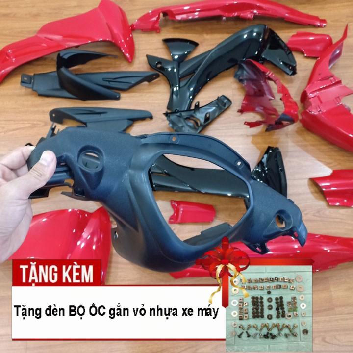 Bộ dàn áo danh cho xe dành cho Jupiter MX màu ĐỎ - Tặng kèm bộ ốc theo xe