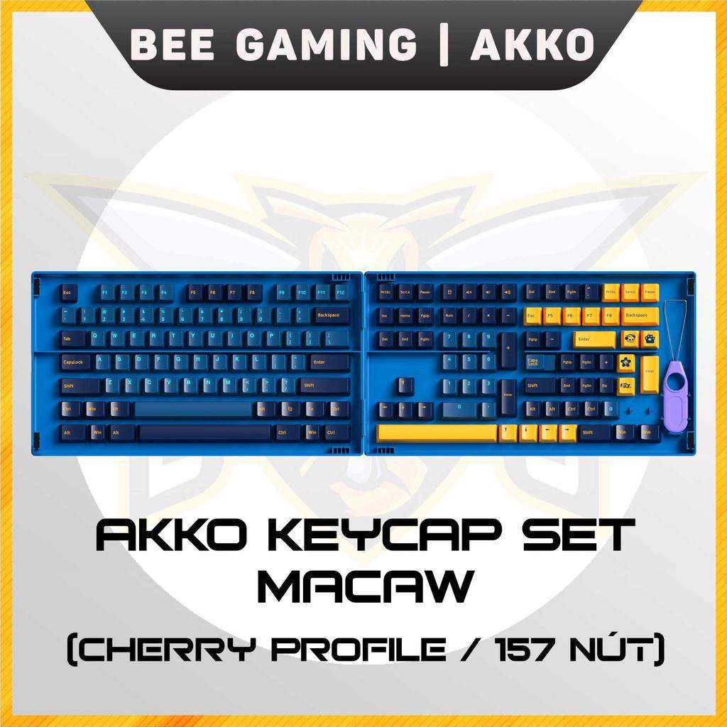 Bộ keycap chính hãng AKKO - Macaw (PBT DoubleShot / Cherry profile / 157 nút)