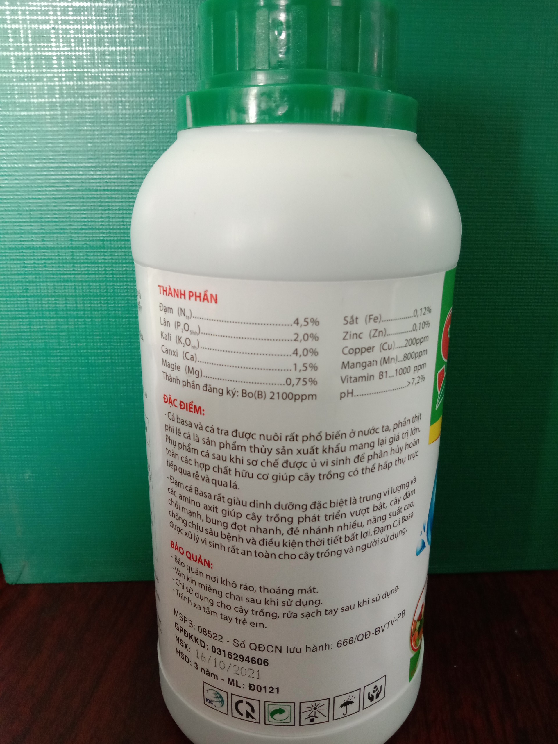 ĐẠM CÁ SỆT CHAI 1 LÍT – SIÊU VỌT ĐỌT, ĐÂM CHỒI MẠNH, BUNG ĐỌT NHANH, LÁ XANH DÀY, THÂN TO KHỎE