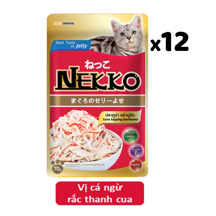 Combo 12 gói pate nekko 70g đủ vị