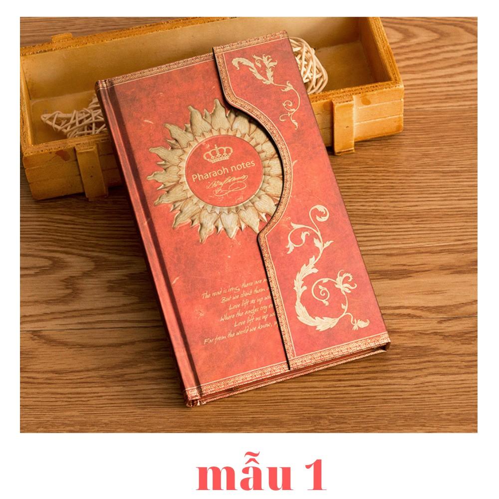 Sổ Tay Ghi Chú Phong Cách Vintage - Nhật kí Bìa Cứng Cao Cấp Pharaoh notes - Món Quà Lưu Niệm Dễ Thương