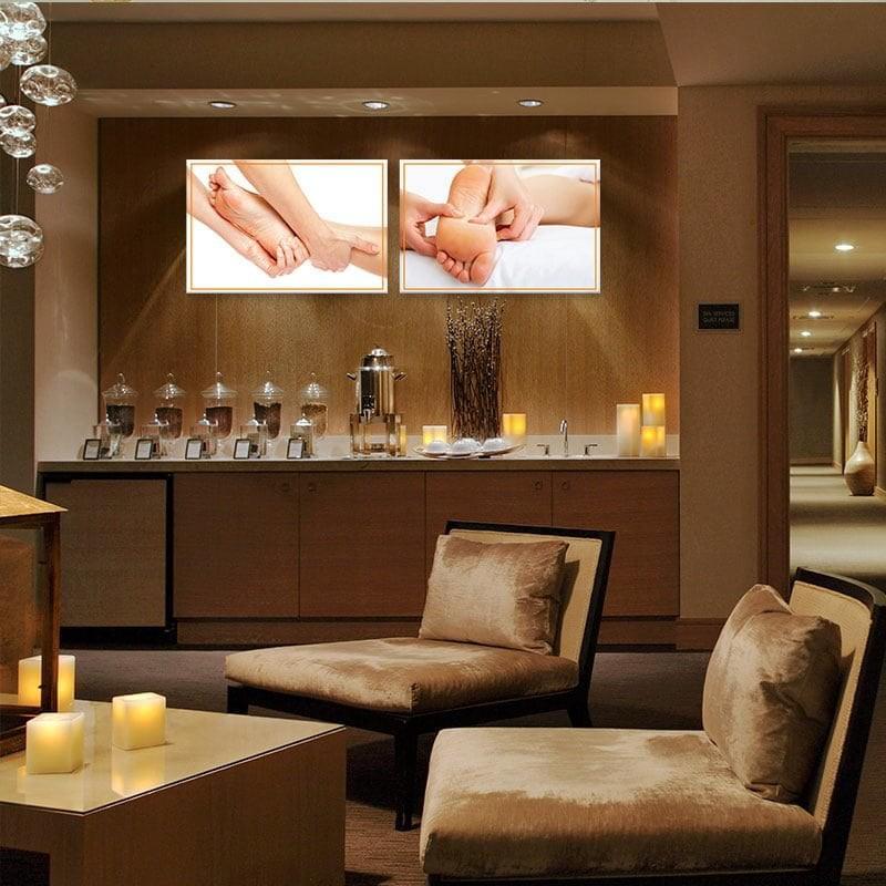 Bộ 2 tranh treo Spa “Massage thư giãn”| Foot massage W2250