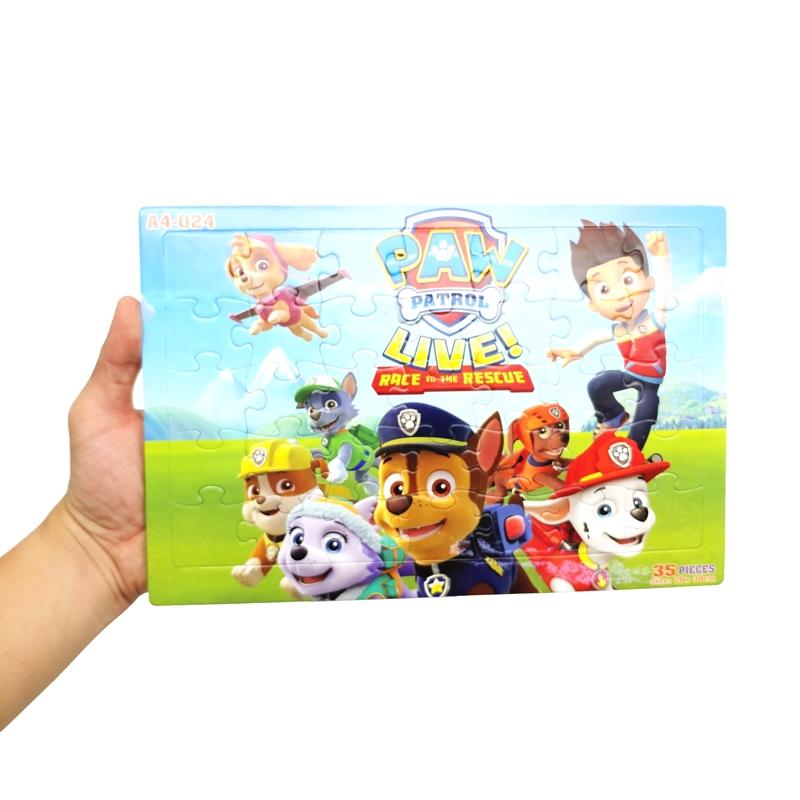 Bộ Xếp Hình Khổ A4 Puzzle Minh Châu 35-024 - Paw Patrol Live (35 Mảnh Ghép)