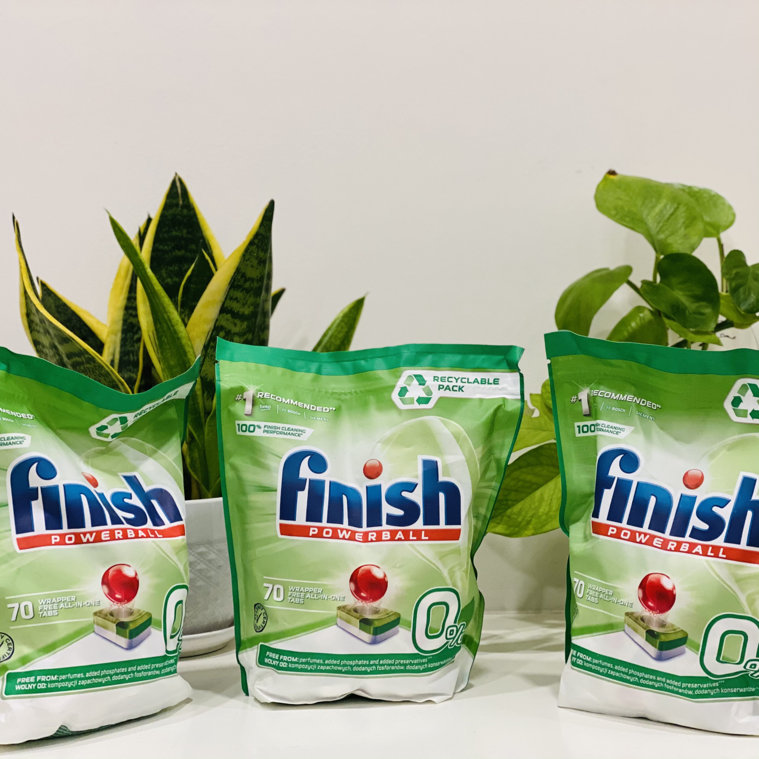 Viên rửa bát Finish All in 1 Max ECO 0% - 70 viên / túi